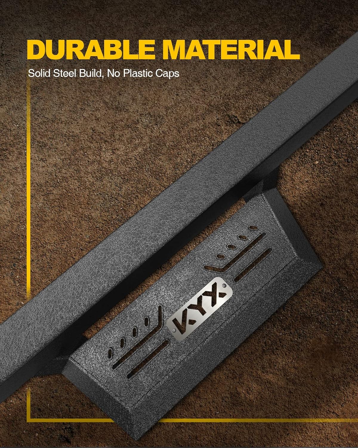 KYX Running Boards fit for 2005-2023 Toyota Tacoma Double Cab, Car Door Side Steps Nerf Bars Truck Boards Step Rails 6 inches