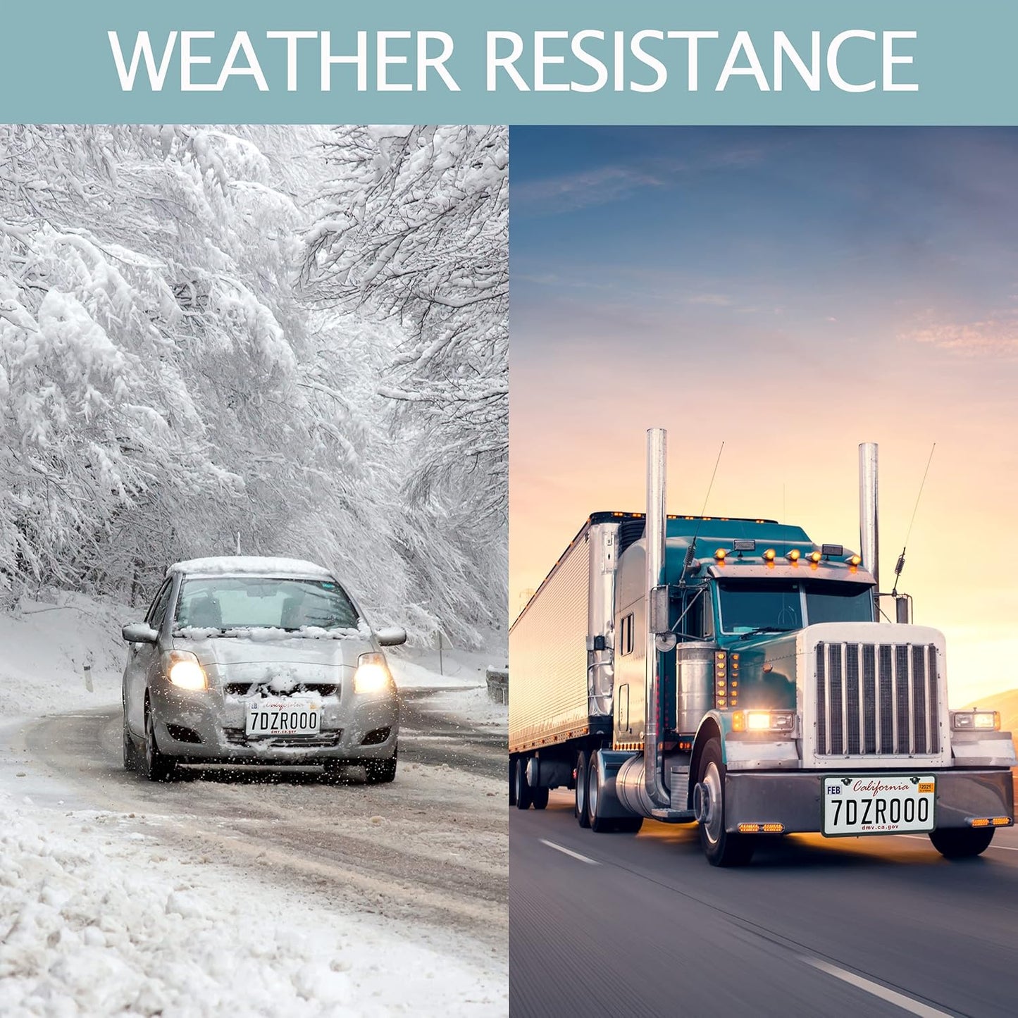 License Plate Frames - 2 PCS Silicone License Plate Holder for US Car Universal License Plate Bracket, Rustproof, Rattle Proof & Weatherproof, Mounting Accessories Included