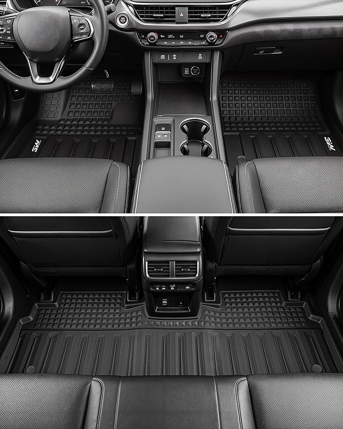 Floor Mats & Cargo Liner for 2024 2025 2026 Honda Prologue & Chevrolet Blazer EV, All Weather Protection Car Mats with Backrest Mat, Back Seat Cover Protector for 2025 Prologue Accessories, Black