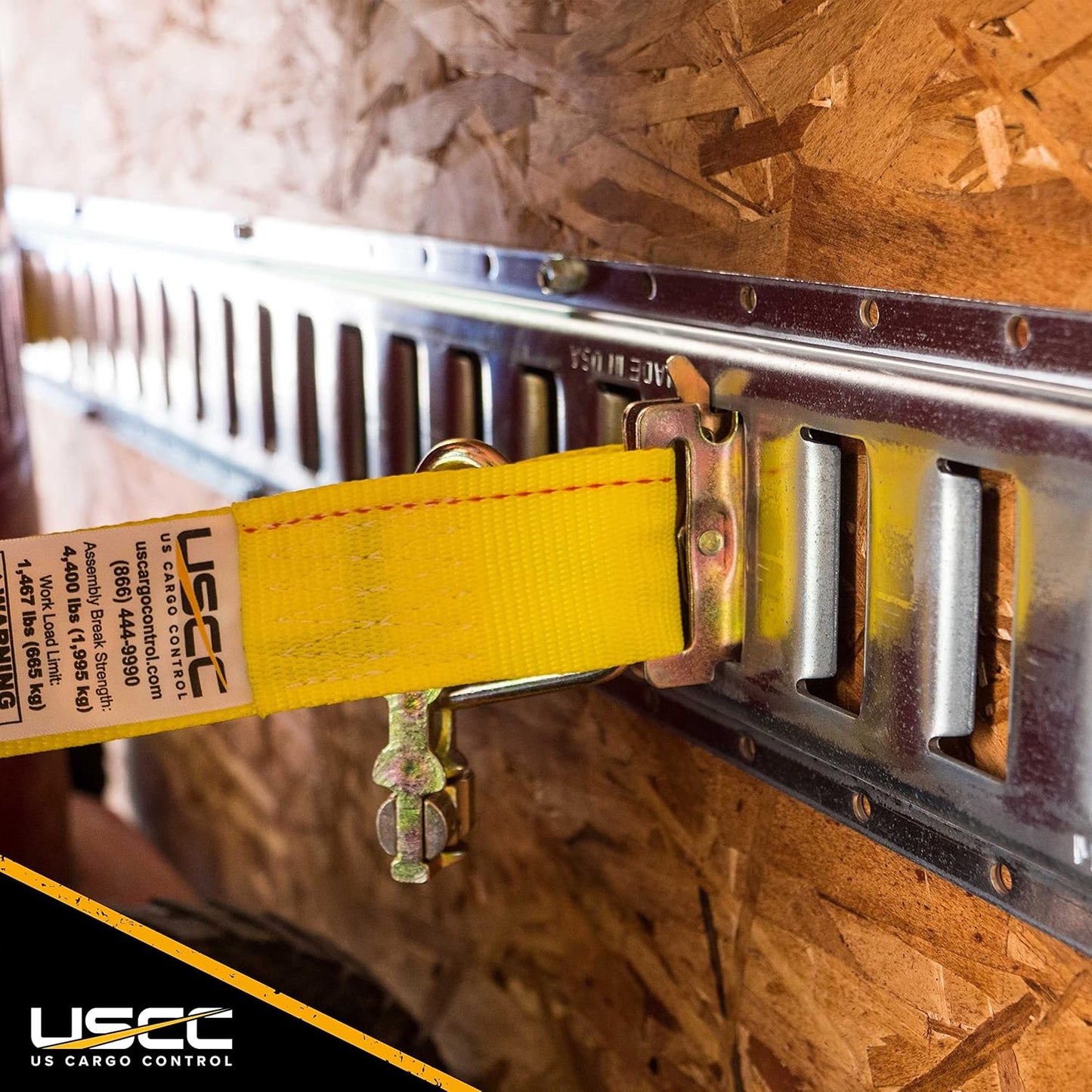 US Cargo Control E Track, Made in USA, 12 Gauge Steel 5 FT Galvanized E Track Rail (100-Pack) Horizontal ETrack Rails for Trailers, Garages, Cargo Vans, 6,000 Pounds Break Strength Per E-Track Slot