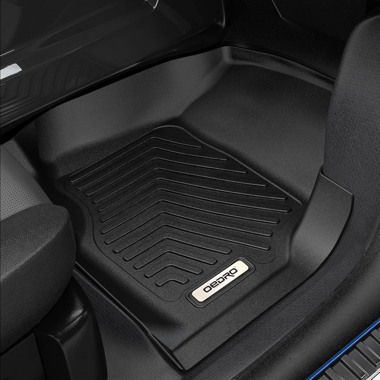 OEDRO Floor Mats Fit for 2014-2015 Nissan Altima / 2016-2020 Nissan Maxima, Unique Black TPE All-Weather Guard Includes 1st and 2nd Row: Front, Rear, Full Set Liners