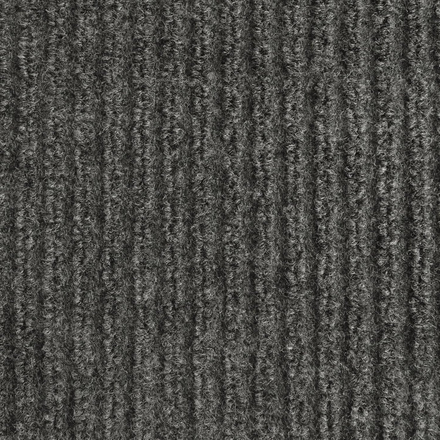 iCustomRug Spartan Weather Warrior Duty Indoor/Outdoor Utility Ribbed in 3ft,4ft,6ft Widths 70 Custom Sizes with Natural Non-Slip Rubber Backing 4'X8' in Charcoal