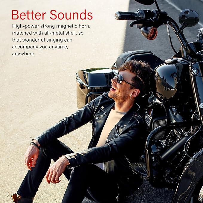 Bluetooth Motorcycle Speakers - Waterproof, 200W RZR Speakers for ATV, UTV, Golf Cart & Jet Ski