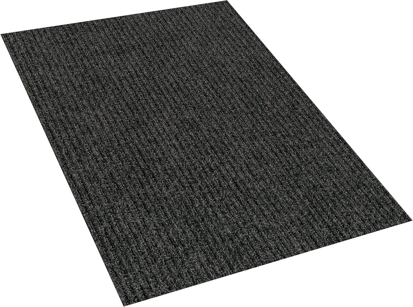 KOECKRITZ Heavy Duty Durable All Weather Indoor/Outdoor Non Slip Entrance Mat Rugs and Runners for Office Business Building Home Garage Front Door (3' x 12', Charcoal)