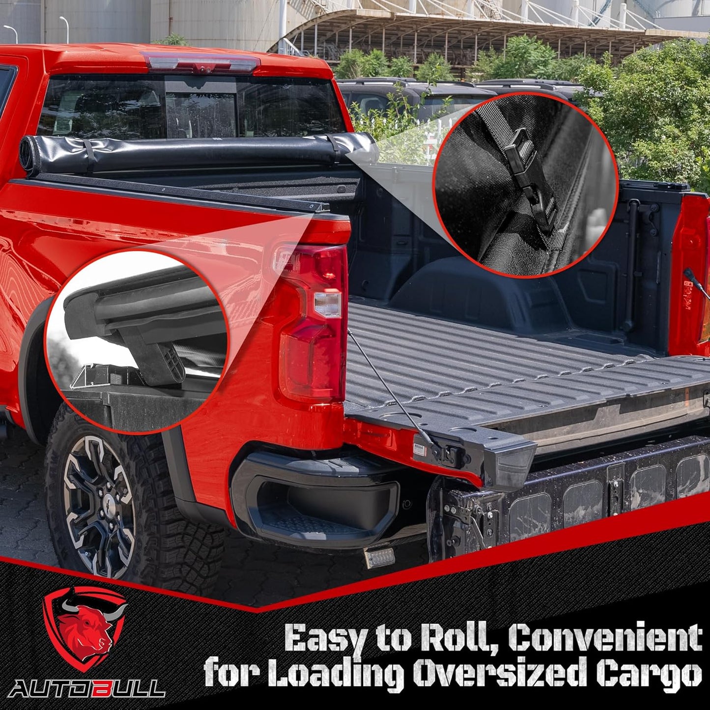Soft Roll-up tonneau Cover Compatible with 2007-2021 Toyota Tundra(Excl. Trail Edition) 6.5ft Bed (78.7"), PVC Top Alloy Steel Structure
