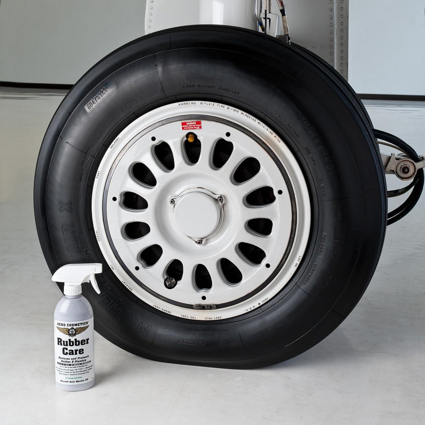 Ceramic Tire Dressing Protector, No Tire Shine, No Dirt or Brake Dust Attracting Residue 1 Gallon Satin/Matte Finish Stays Clean Longer Cleans Up Easier Aircraft Grade Better Than Automotive Products