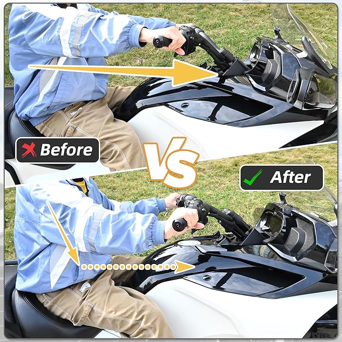 Billet Aluminum 2" Handlebar Riser Fit For Can AM Spyder All F3/F3S/F3T/F3 Limited With Stock Bars And 2020+ RT With Stock Bars