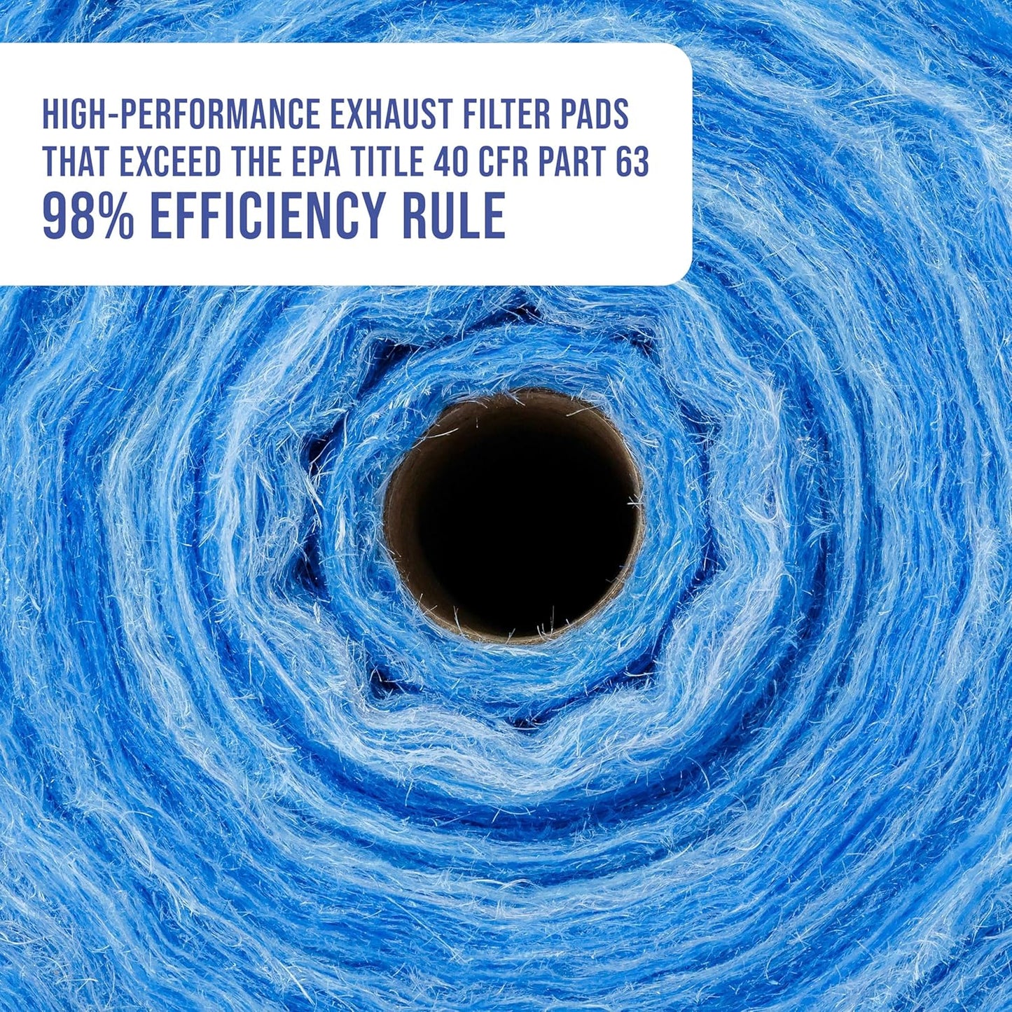 Master Elite Premium Paint Spray Booth Exhaust Filter Roll, 25" x 300' - 18 Gram Heavy-Duty Fiberglass Arrestor - Captures Traps Overspray Particles in Auto Car Autobody Refinish Booths